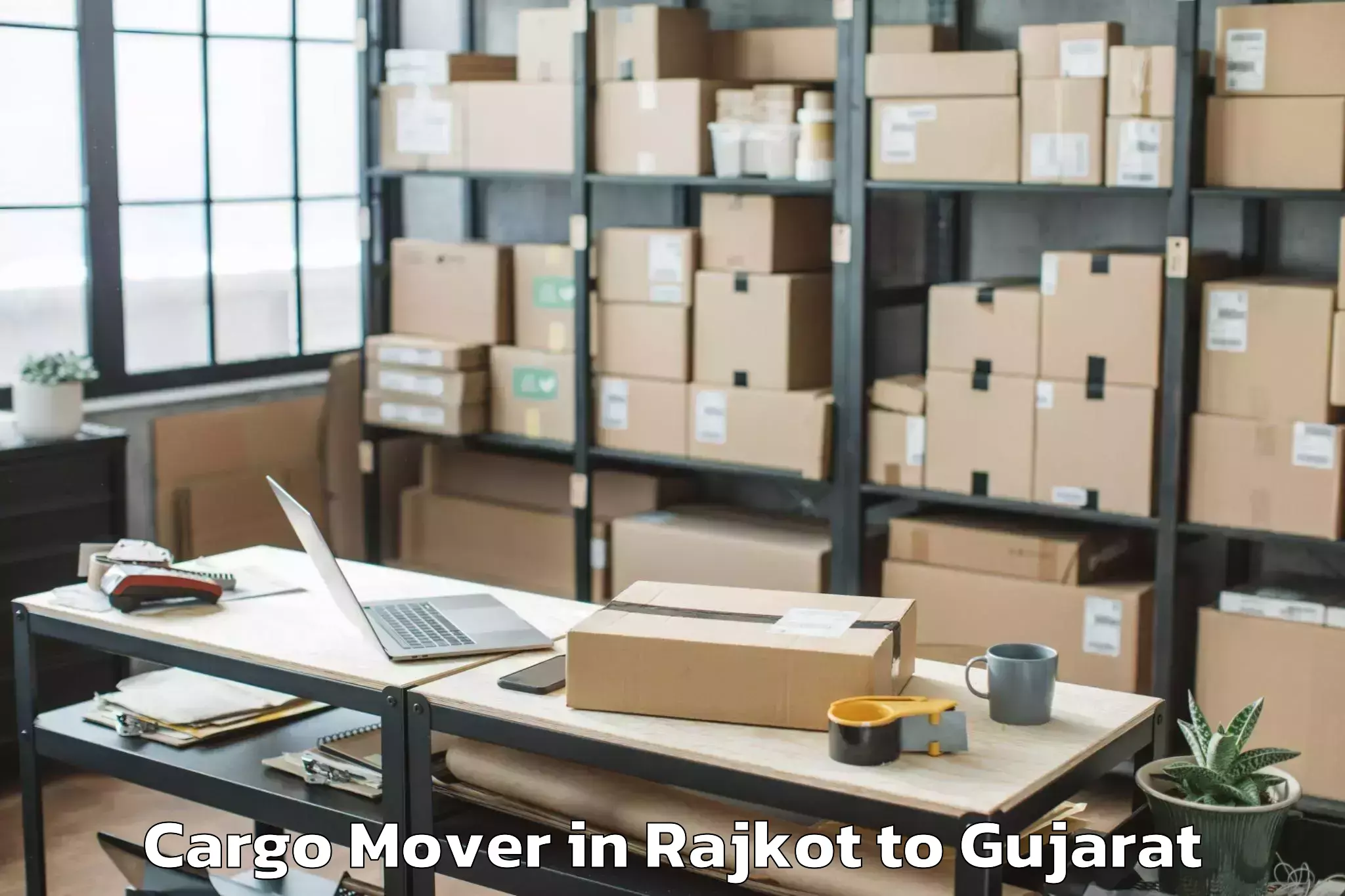 Easy Rajkot to Bhabhar Cargo Mover Booking